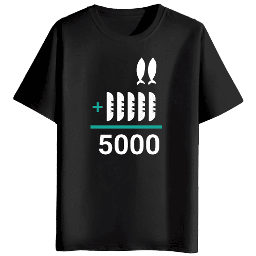 Bread and Fish - Round T-Shirt