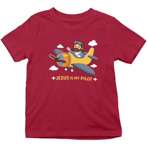 Jesus Is My Pilot – Kids Adventure T-Shirt